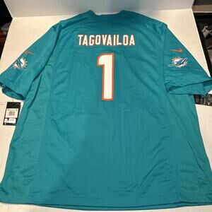 Tua Tagovailoa #1, Miami Dolphins NFL Nike On Field Football Jersey 3XL NWT